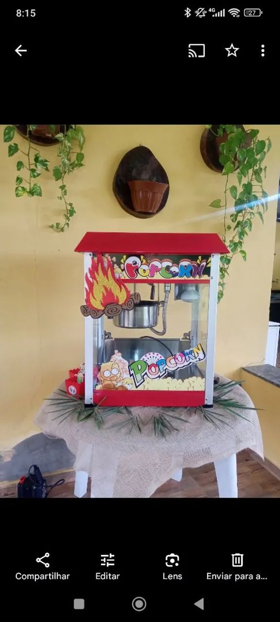 Vendo Máquina de Pipoca e Algodão Doce para Festas - Foto 2