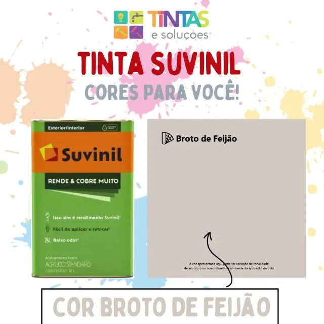 Tinta Suvinil Broto de Feijão