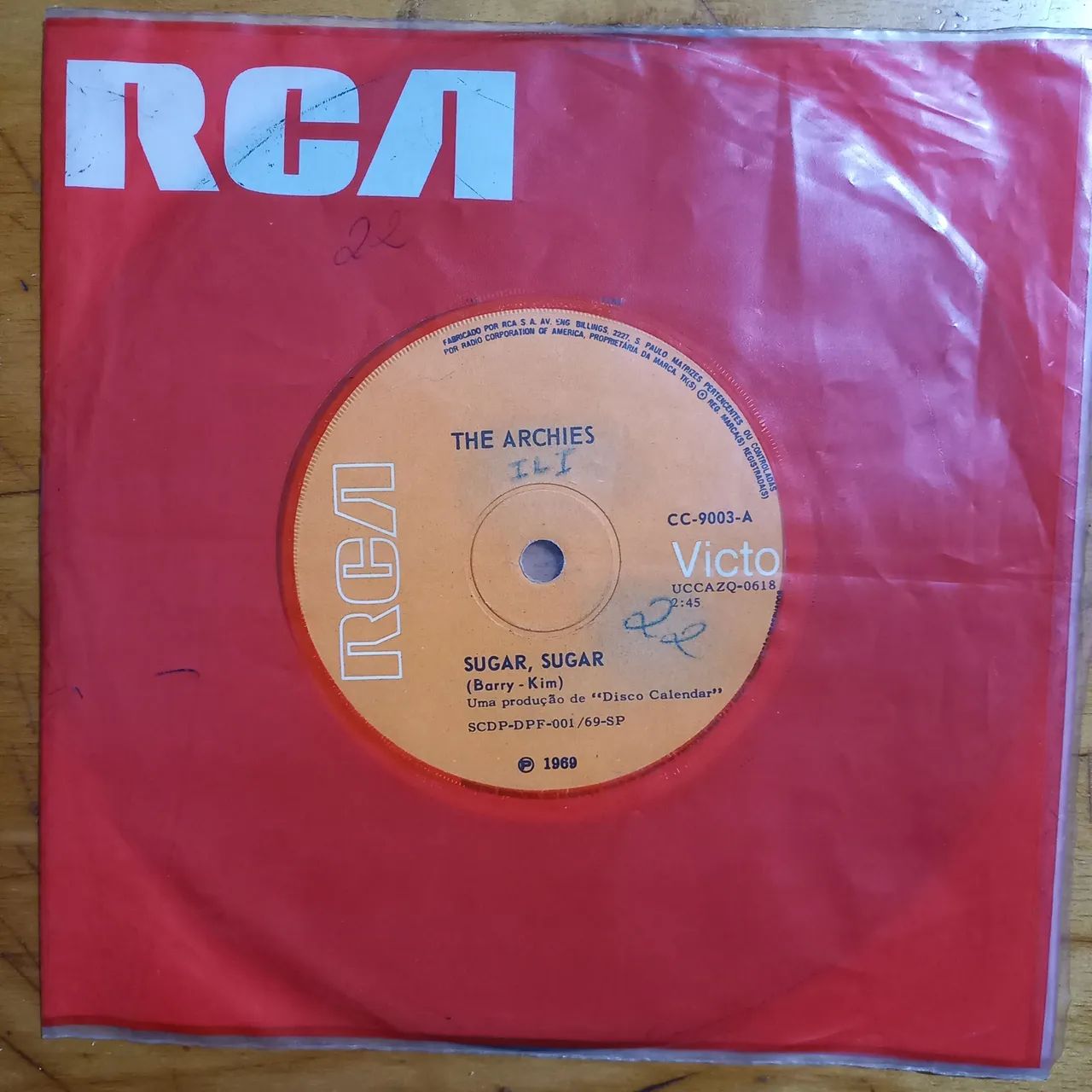 Disco de vinil Single "Sugar, Sugar" - The Archies - Foto 5
