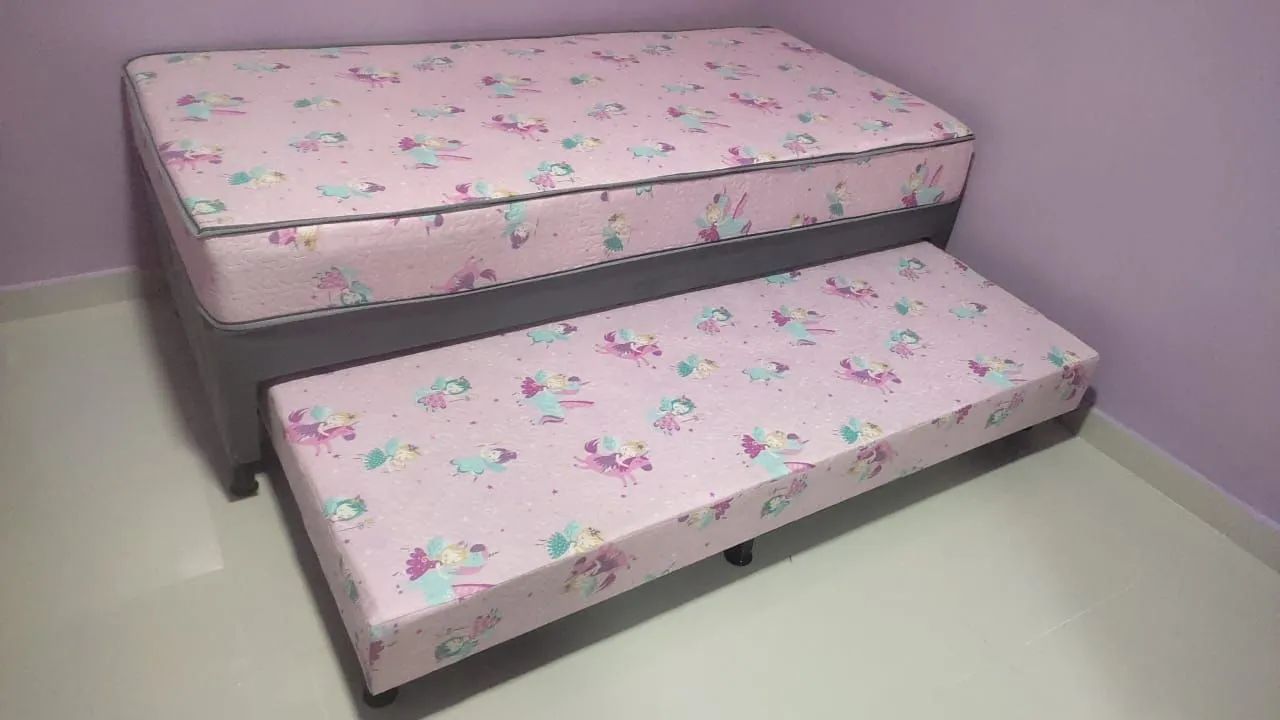 Cama de solteiro com cama auxiliar, Novas  - Foto 2