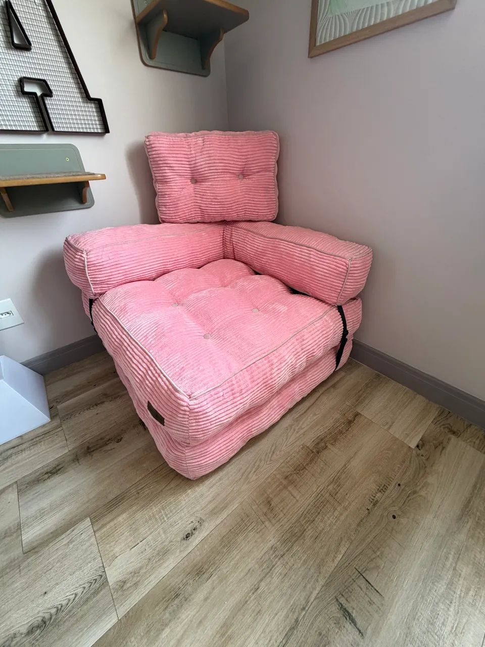 Sofá cama poltrona dobrável  SOFA NA CAIXA estilo Puff - Foto 2