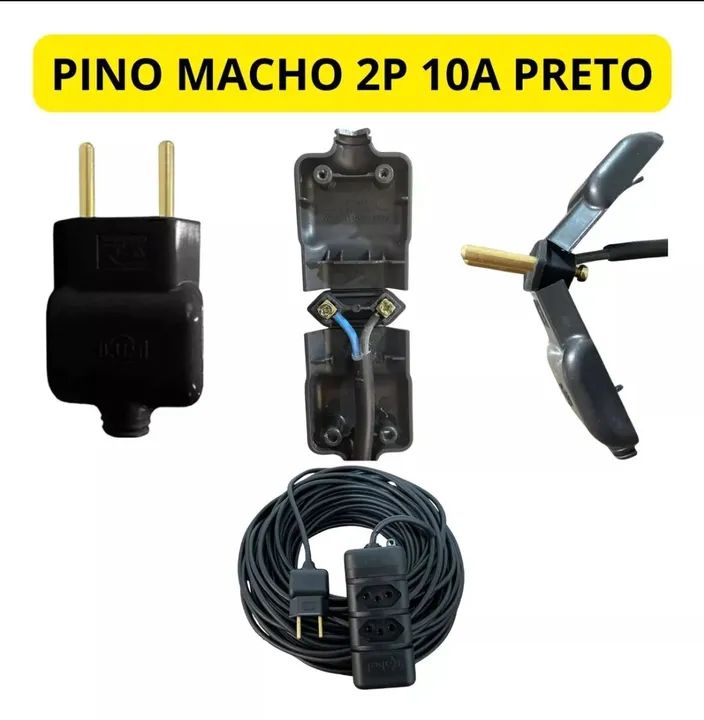 Extensão Elétrica 30 metros PP 2x1.0mm - Grossa Reforçada Bivolt - Pronta Entrega - Foto 4