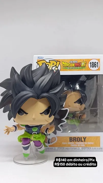 Funko Pop Broly Dragon Ball Super - Novo