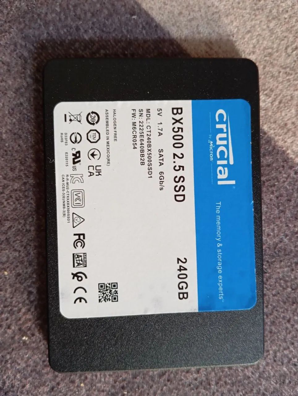 BX500 2.5 SSD 240 GB