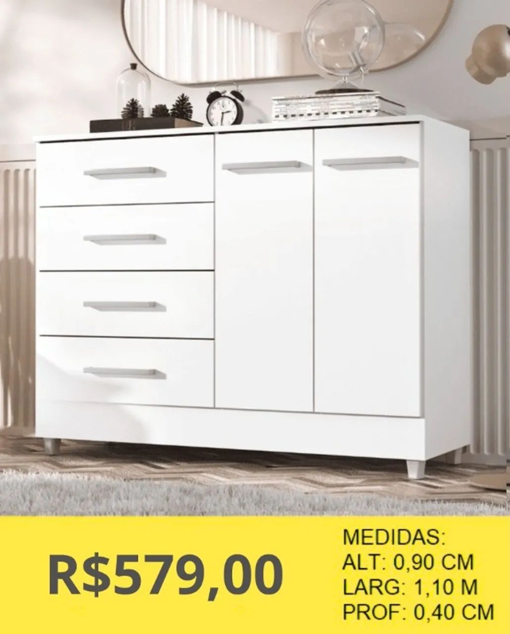 COMODA COM PORTAS A PRONTA-ENTREGA  - Foto 2