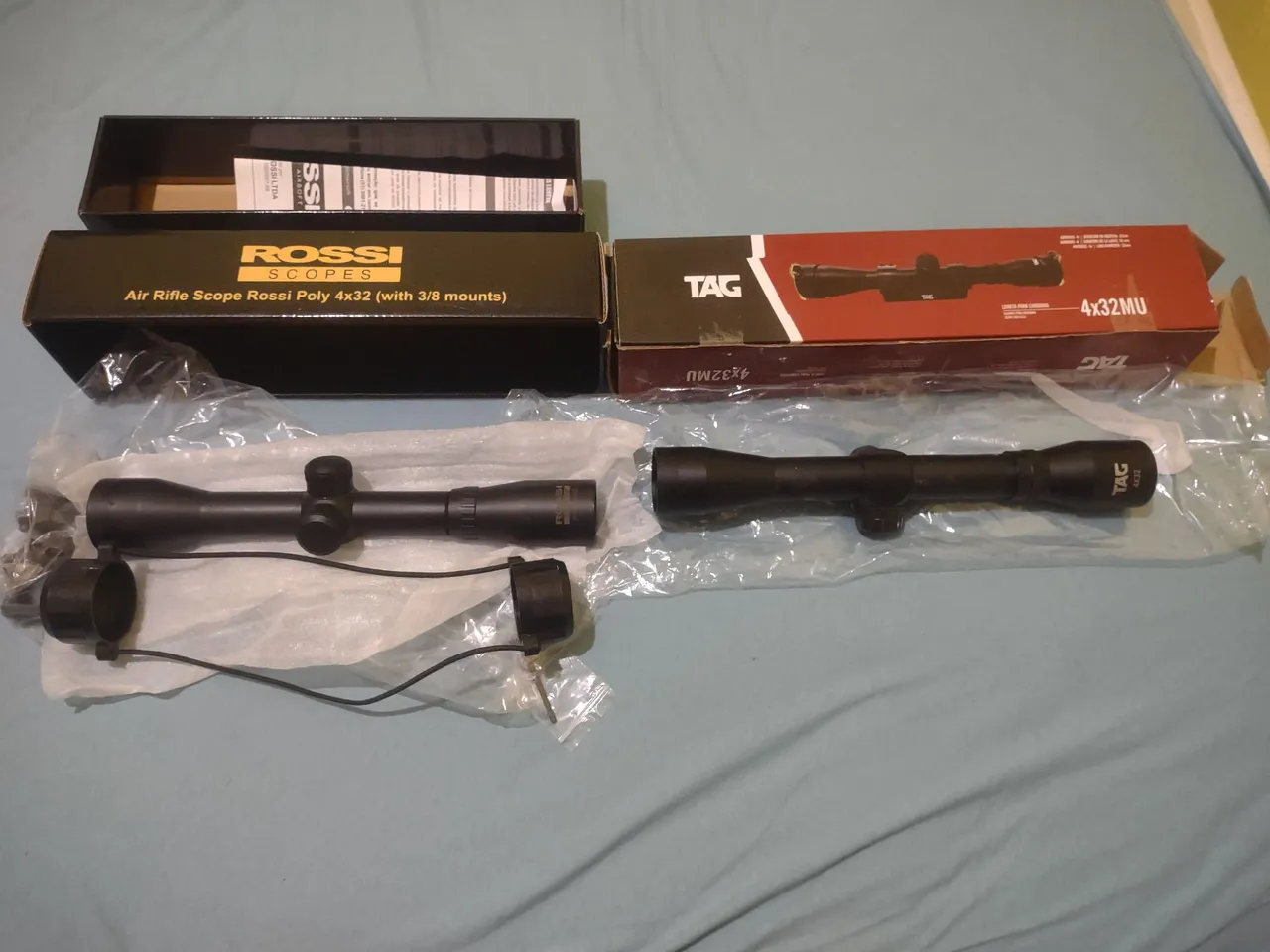 Luneta Rossi Poly 4x32 e TAG 4x32MU para Air Rifle