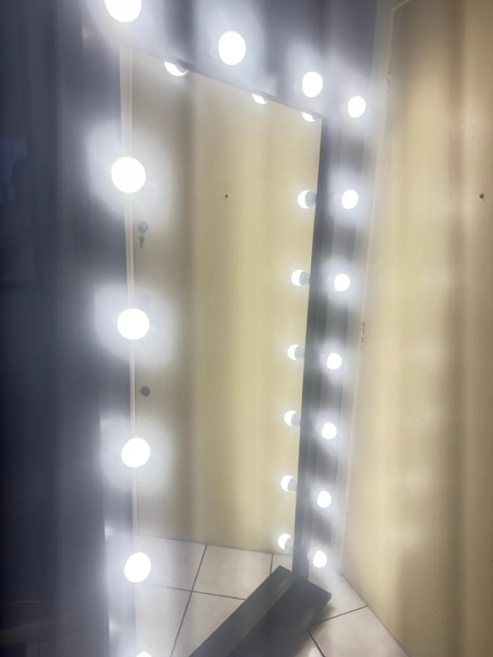 Espelho camarim com iluminação LED