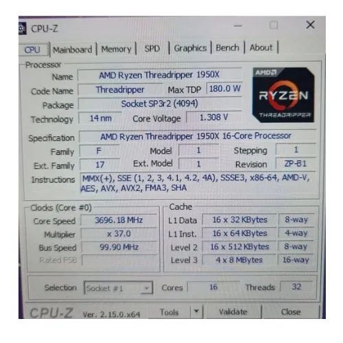 Amd ryzen threadripper 1950x ASUS PRIME X399-A 64gb ram  - Foto 3