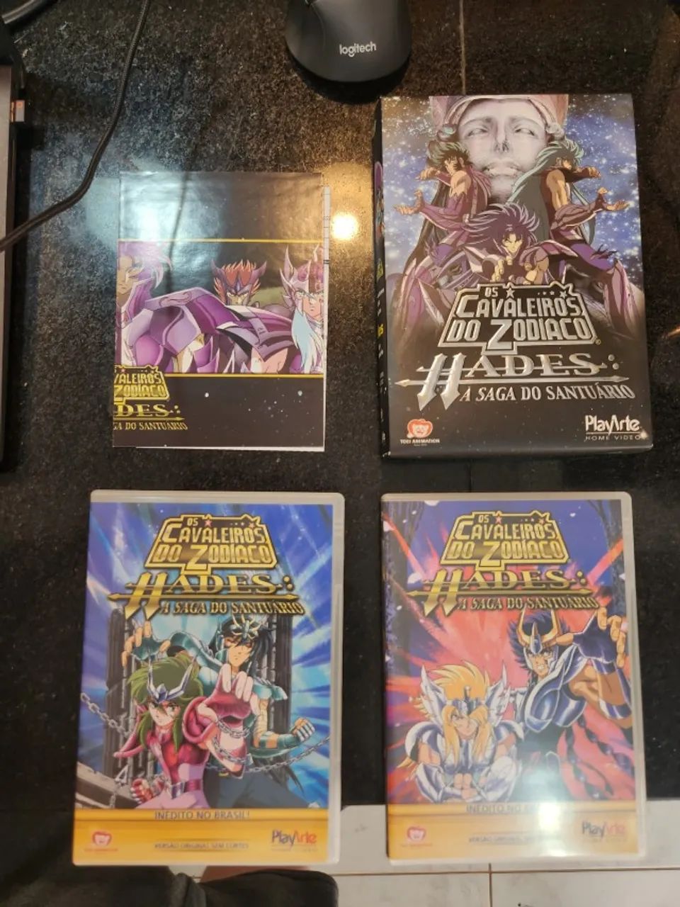 Cavaleiros do Zodíaco - Hades: Saga do Santuário (PlayArte) Box Vol 1-2 + Vol 3-4 - 4 DVDs