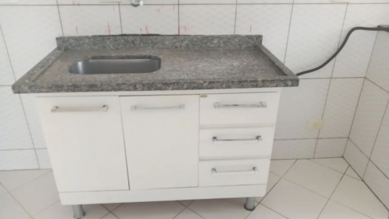 Cuba de cozinha em granito com armário - Foto 4