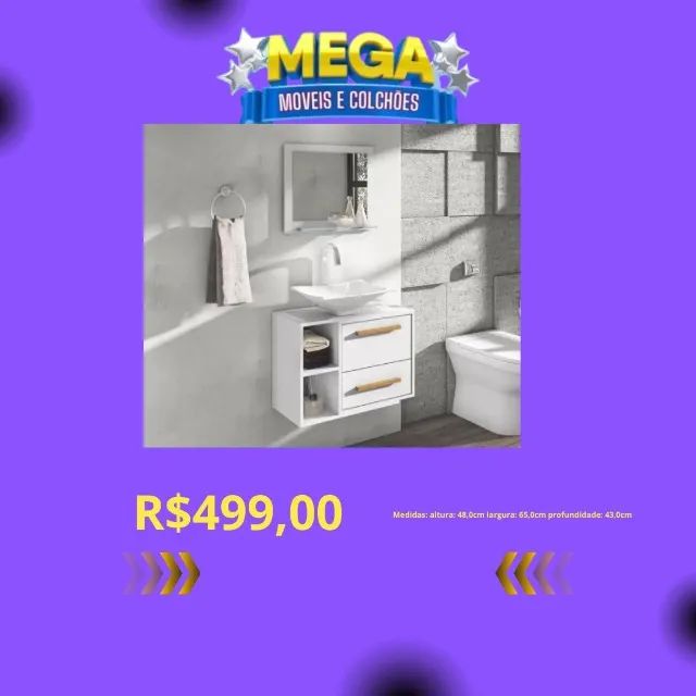 GABINETE PARA BANHEIRO A PRONTA-ENTREGA  - Foto 4