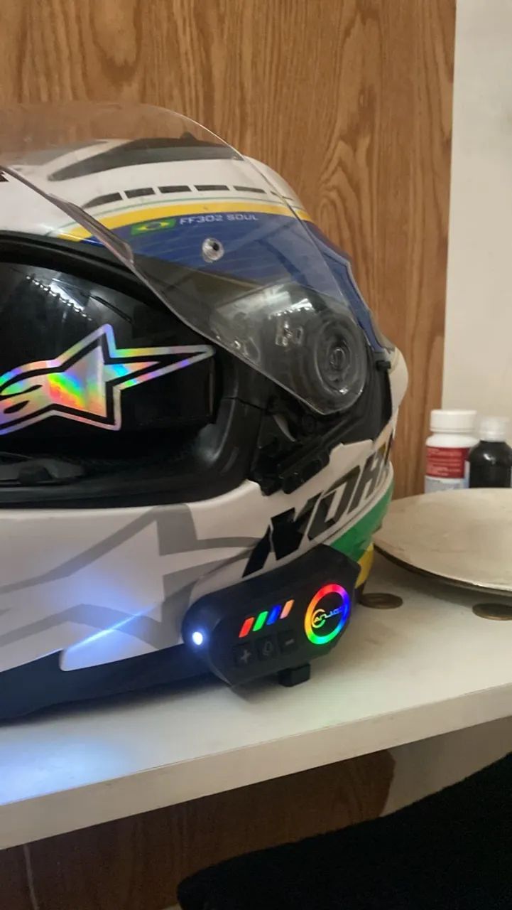 Intercomunicador fone pra capacete 