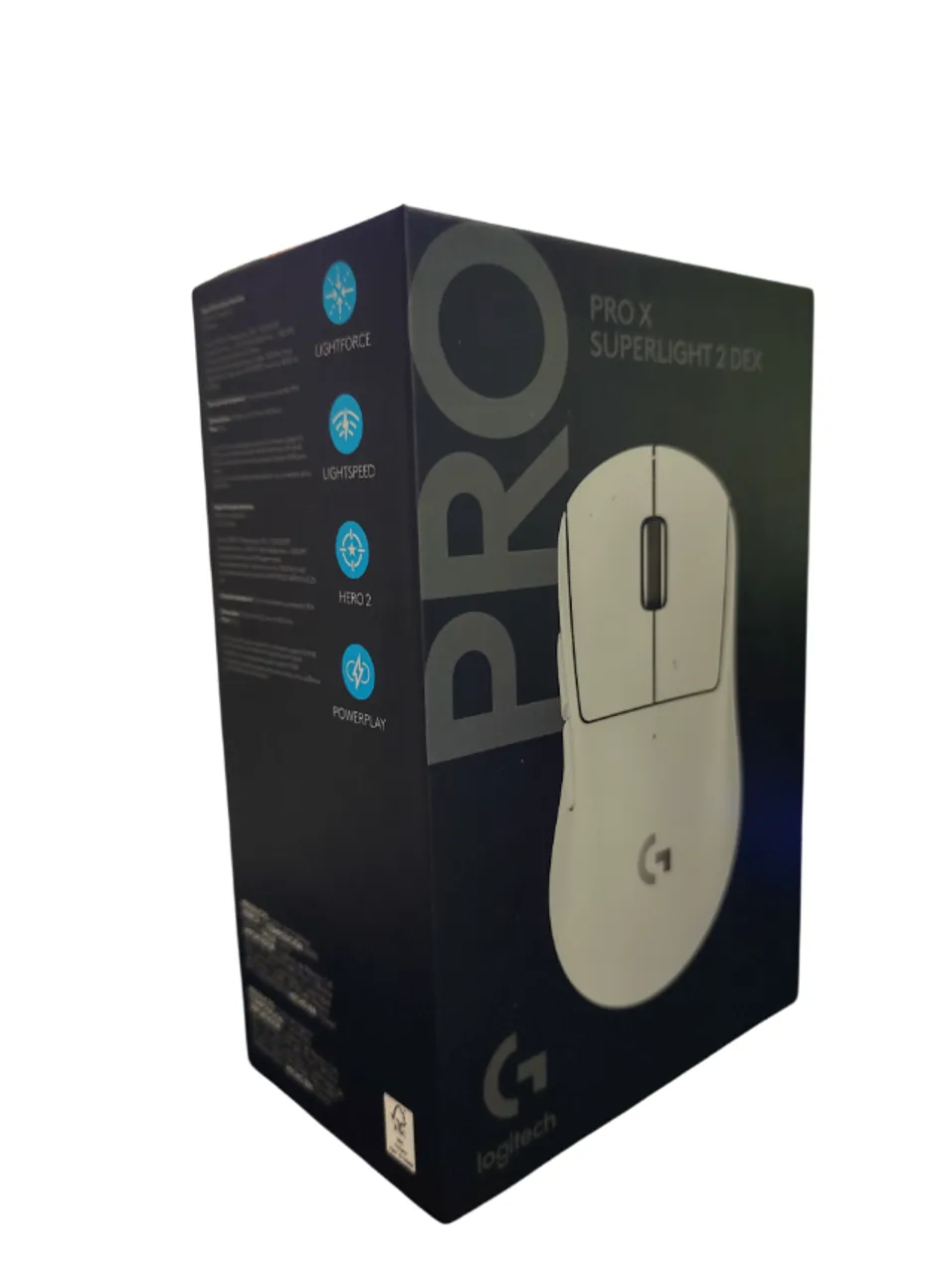 Mouse Gamer Sem Fio Logitech G PRO X SUPERLIGHT 2 DEX Branco