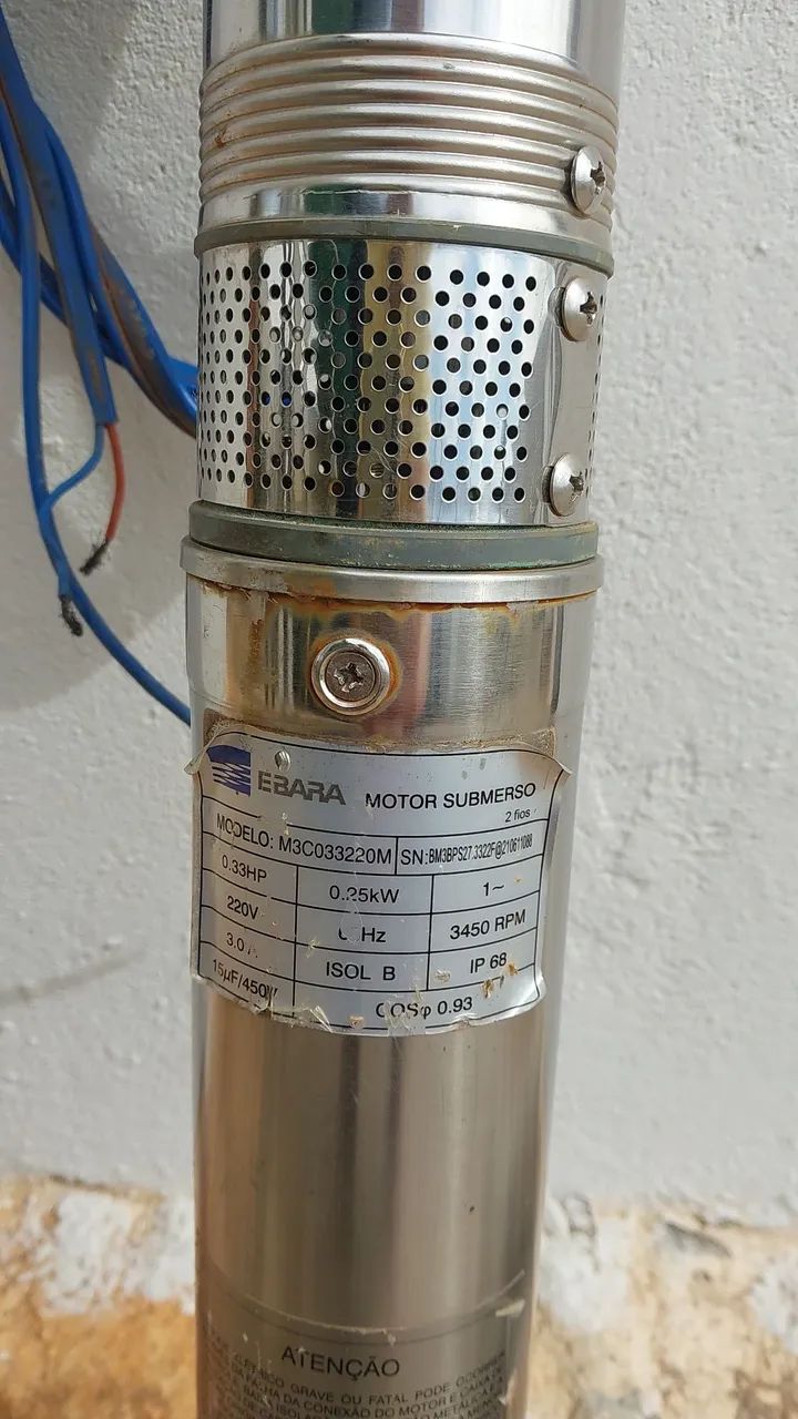Bomba Submersa Ebara para poço artesiano com defeito  - Foto 4