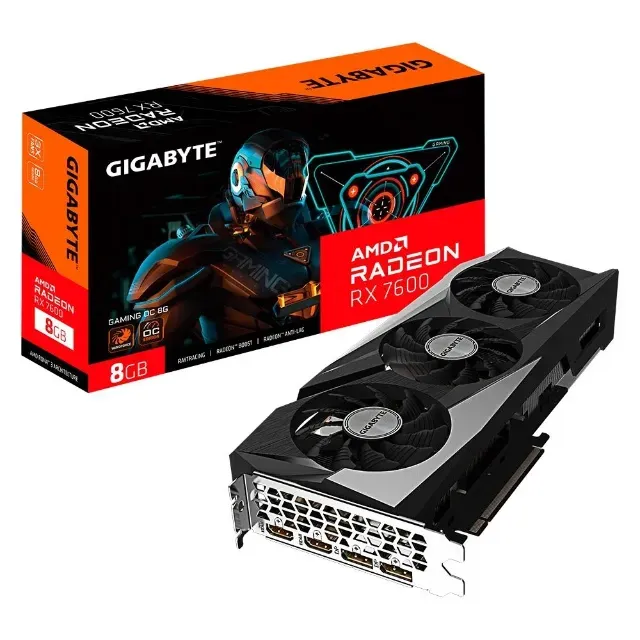 Placa de Vídeo Radeon RX 7600 Gaming OC 8GB GDDR6