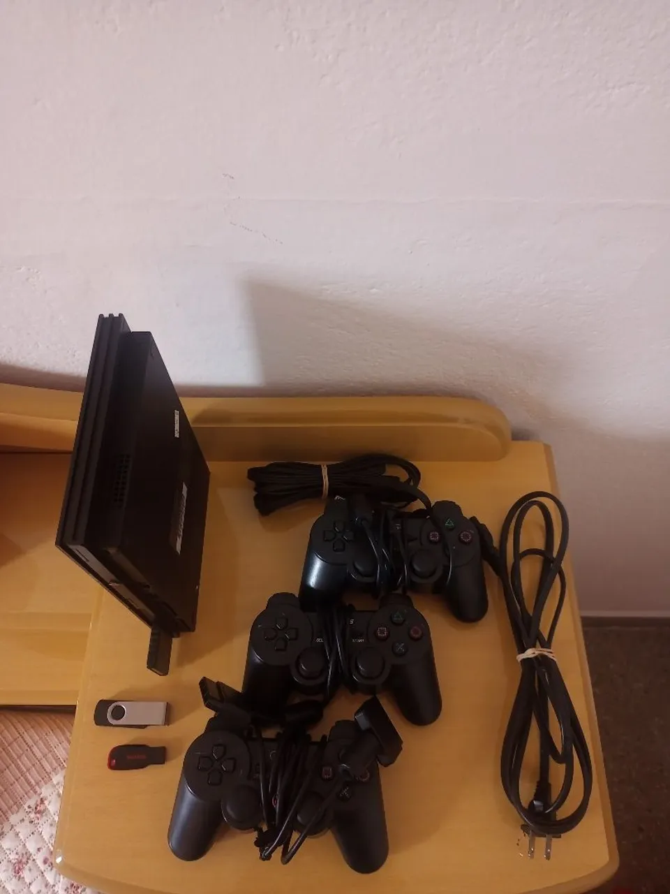 PlayStation 2 Completo - 3 Controles, Cabos e Acessórios