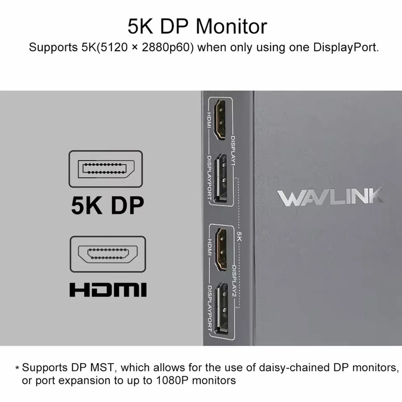 Docking Station Wavlink com DisplayLink para MacBook - Foto 5