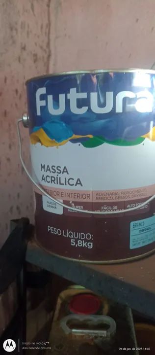 Látex massa acrílica seladora esmalte base água 