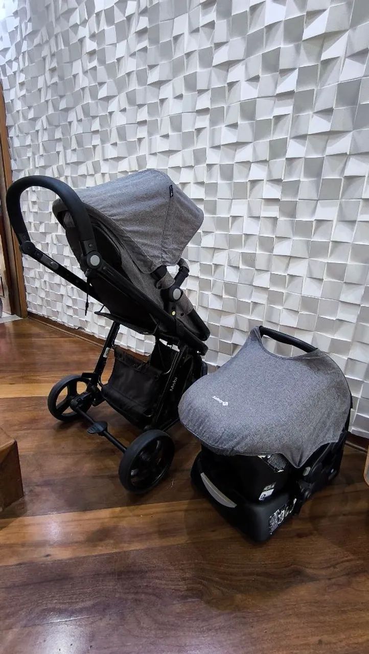 Carrinho de Bebê Mobi + Bebê Conforto Safety 1st - Foto 3