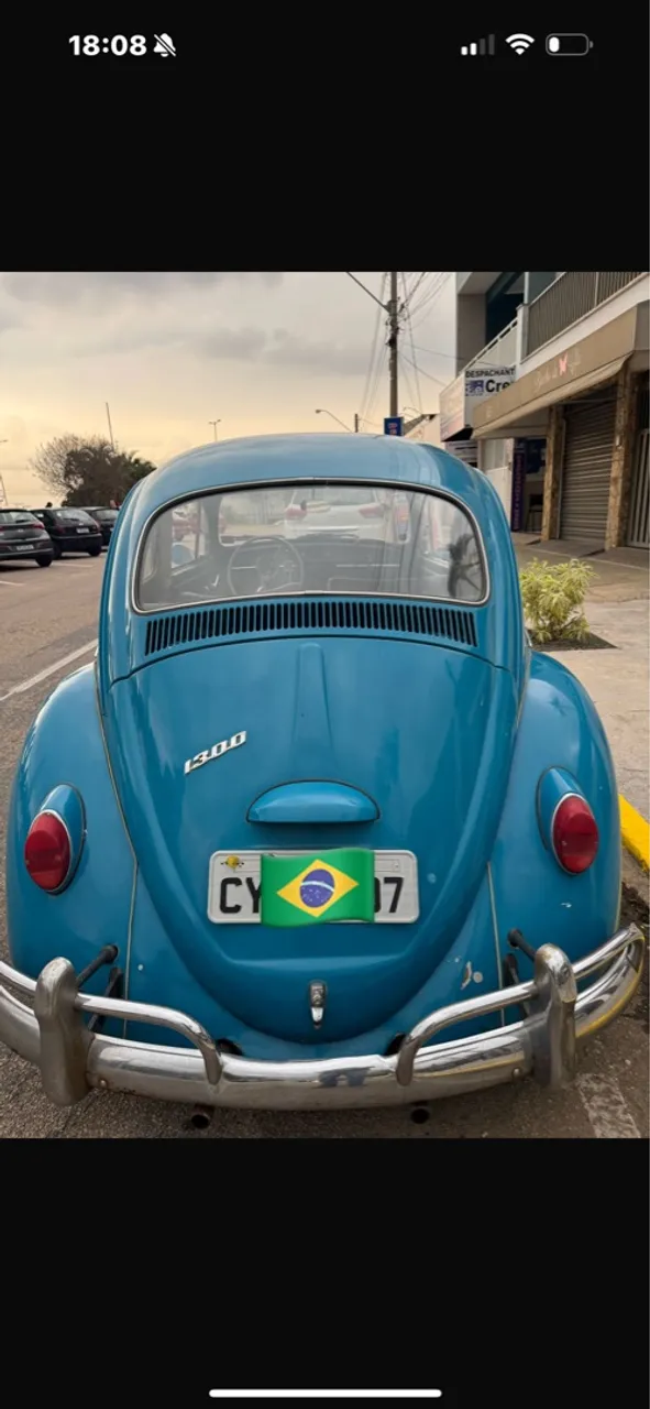 Fusca antigo 1968