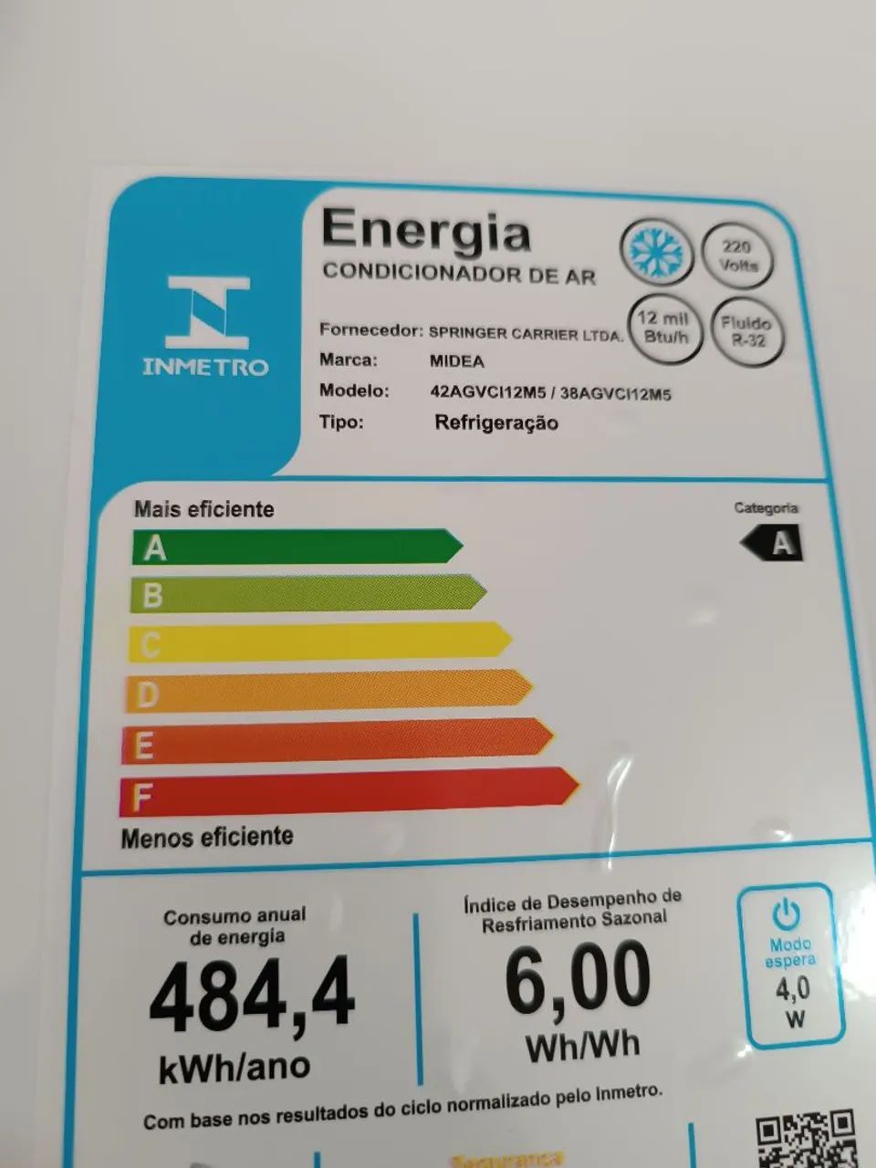Ar Condicionado Split Inverter Midea 12000 BTUs - Foto 3