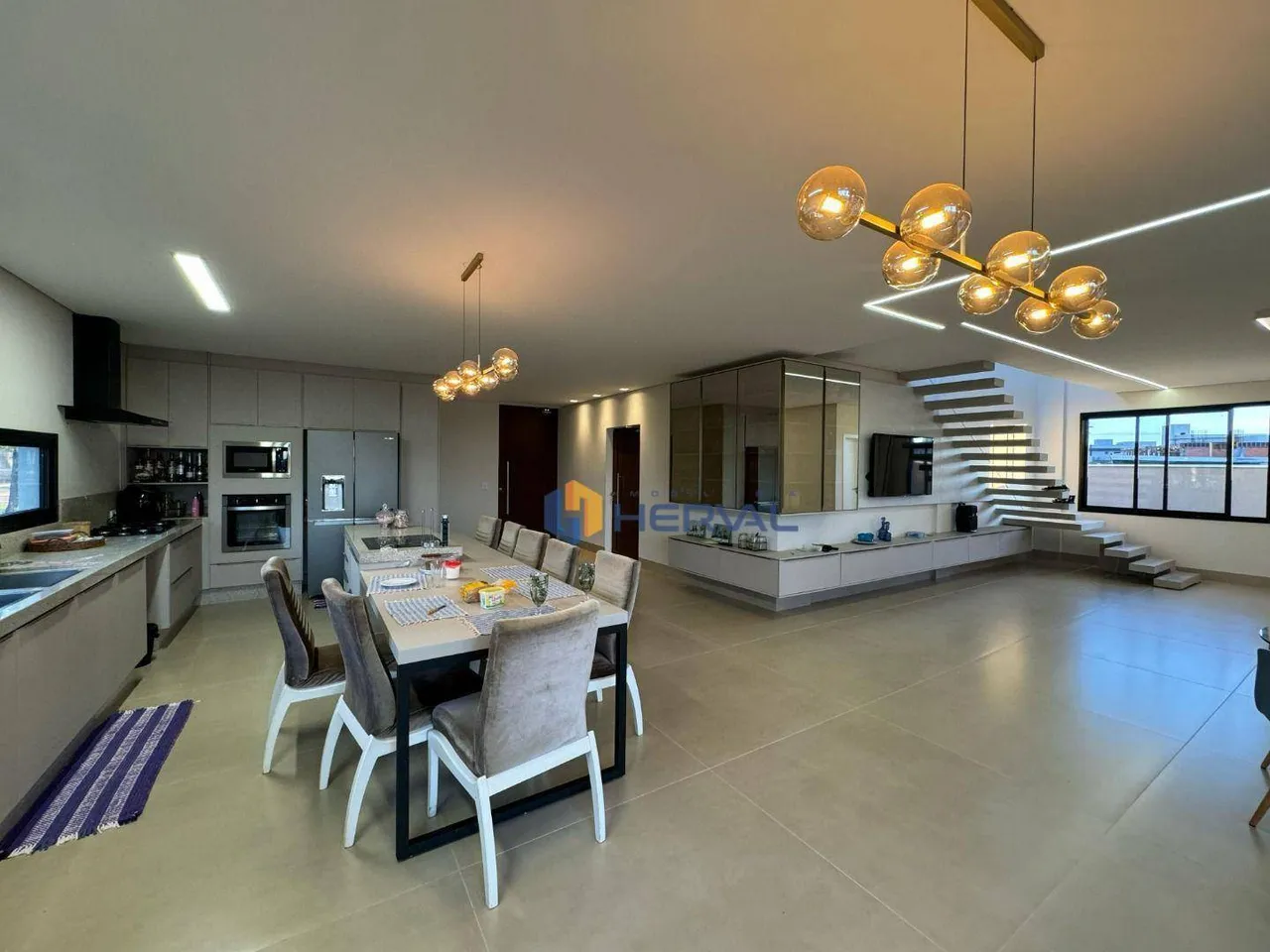 Casa com 6 suítes para alugar, 484 m² por R$ 25.000/mês - Jardins de Monet Residence - Mar