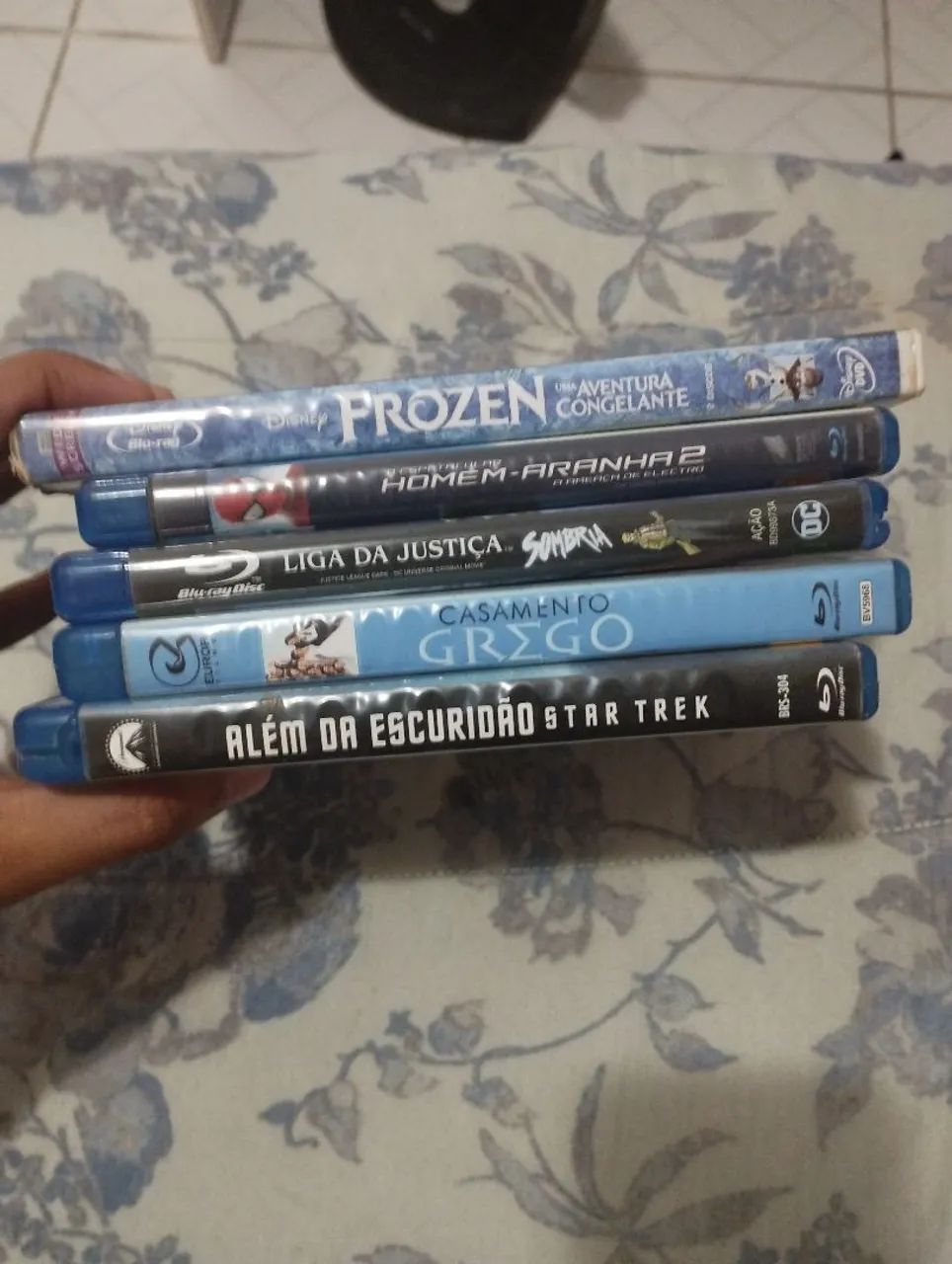 5 Blu-rays por 10 reais cada