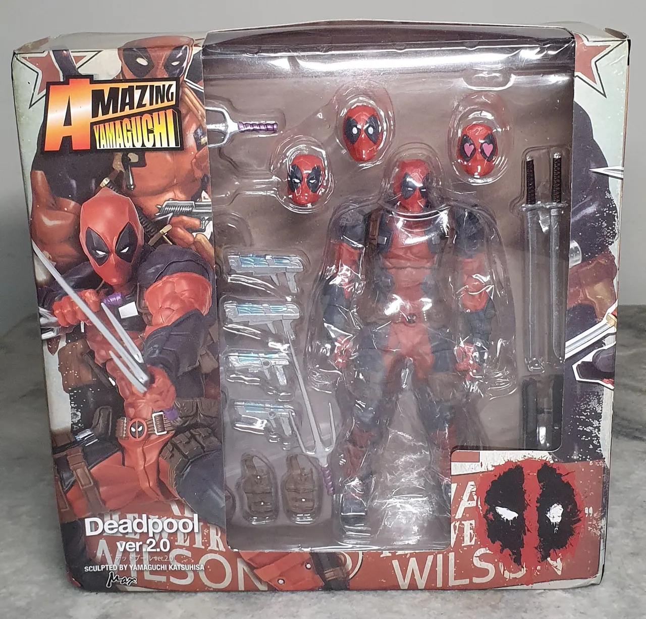 Deadpool Ver. 2.0 -Amazing Yamaguchi bootleg novo