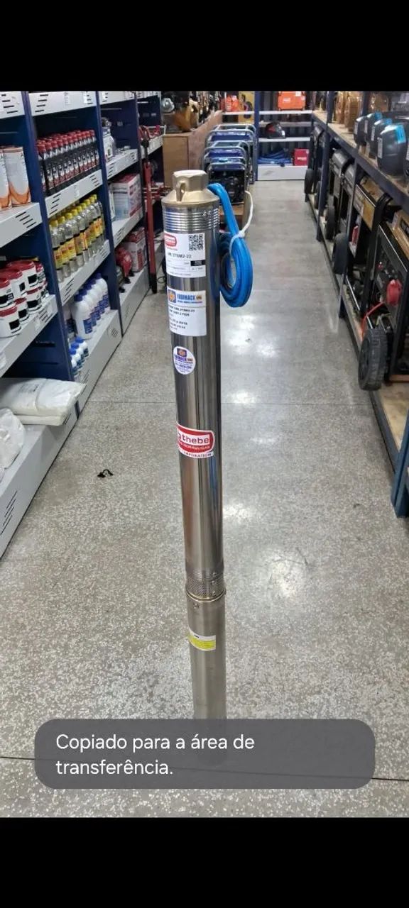 BOMBA SUBMERSA 1.5CV 220V 2 FIOS THEBE - Foto 2