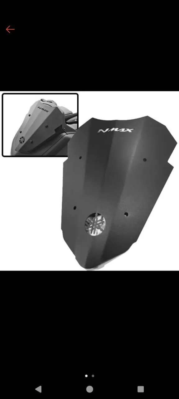Bolha do para-brisa NMAX esportivo aço