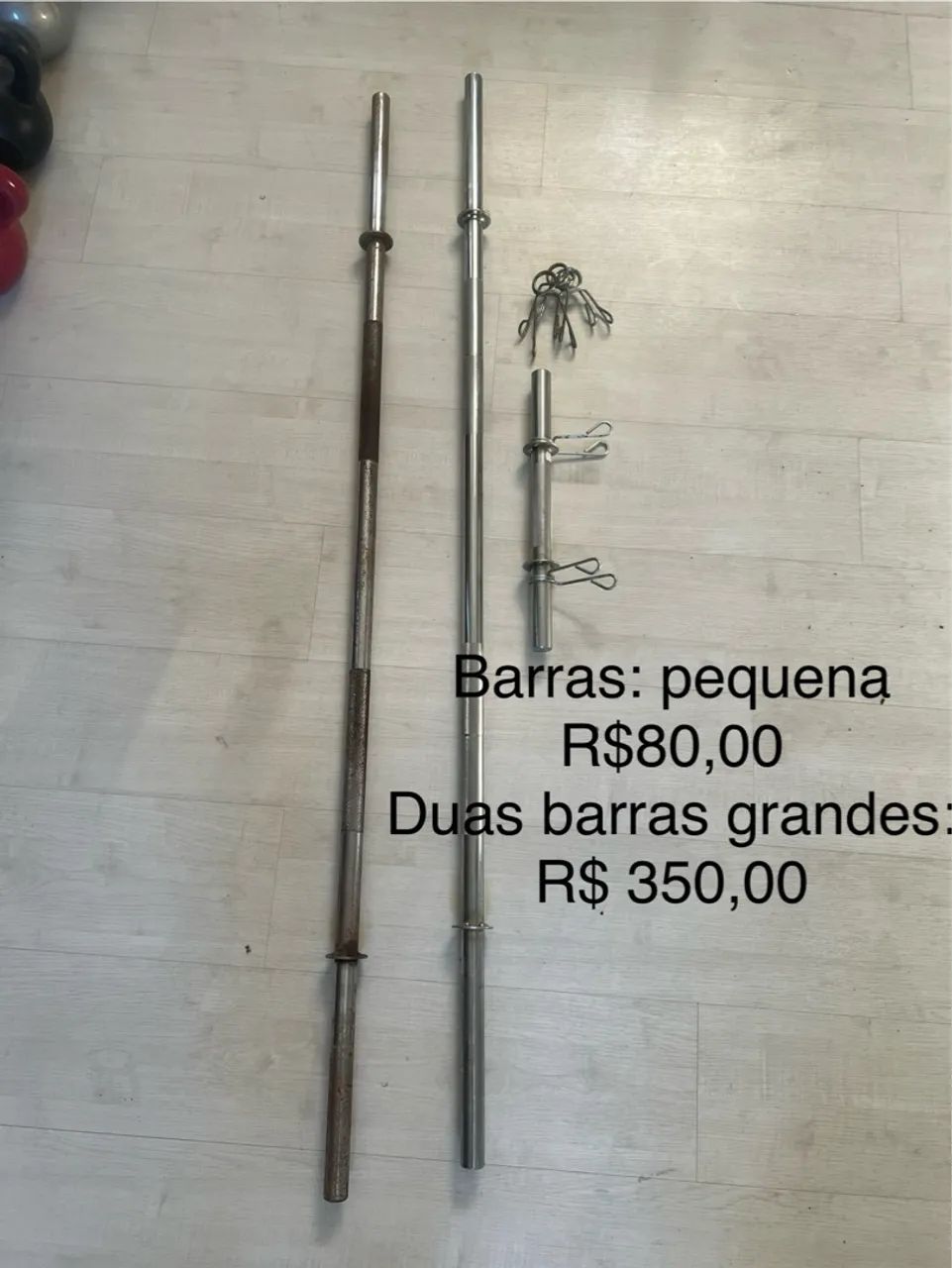 Barras de musculação - Venda
