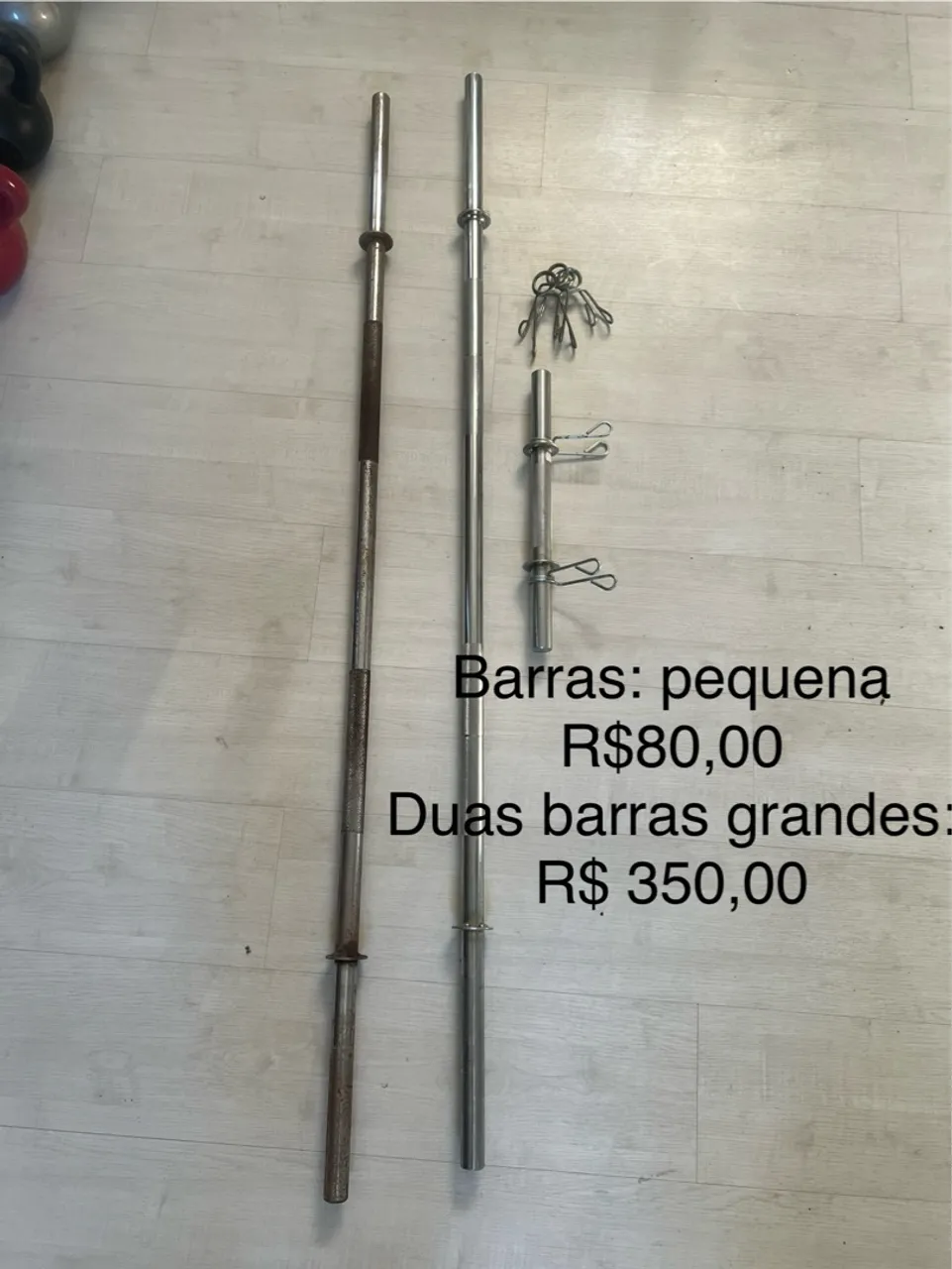 Barras de musculação - Venda