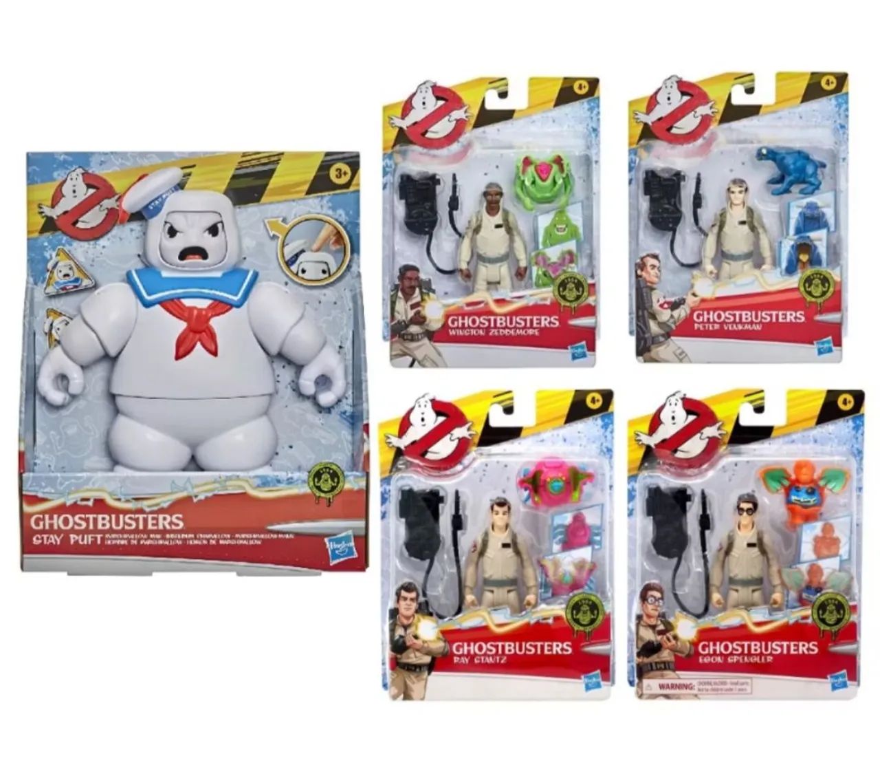 Coleção Ghostbusters - Pack 5 Figuras - Caça Fantasma - Figure Action