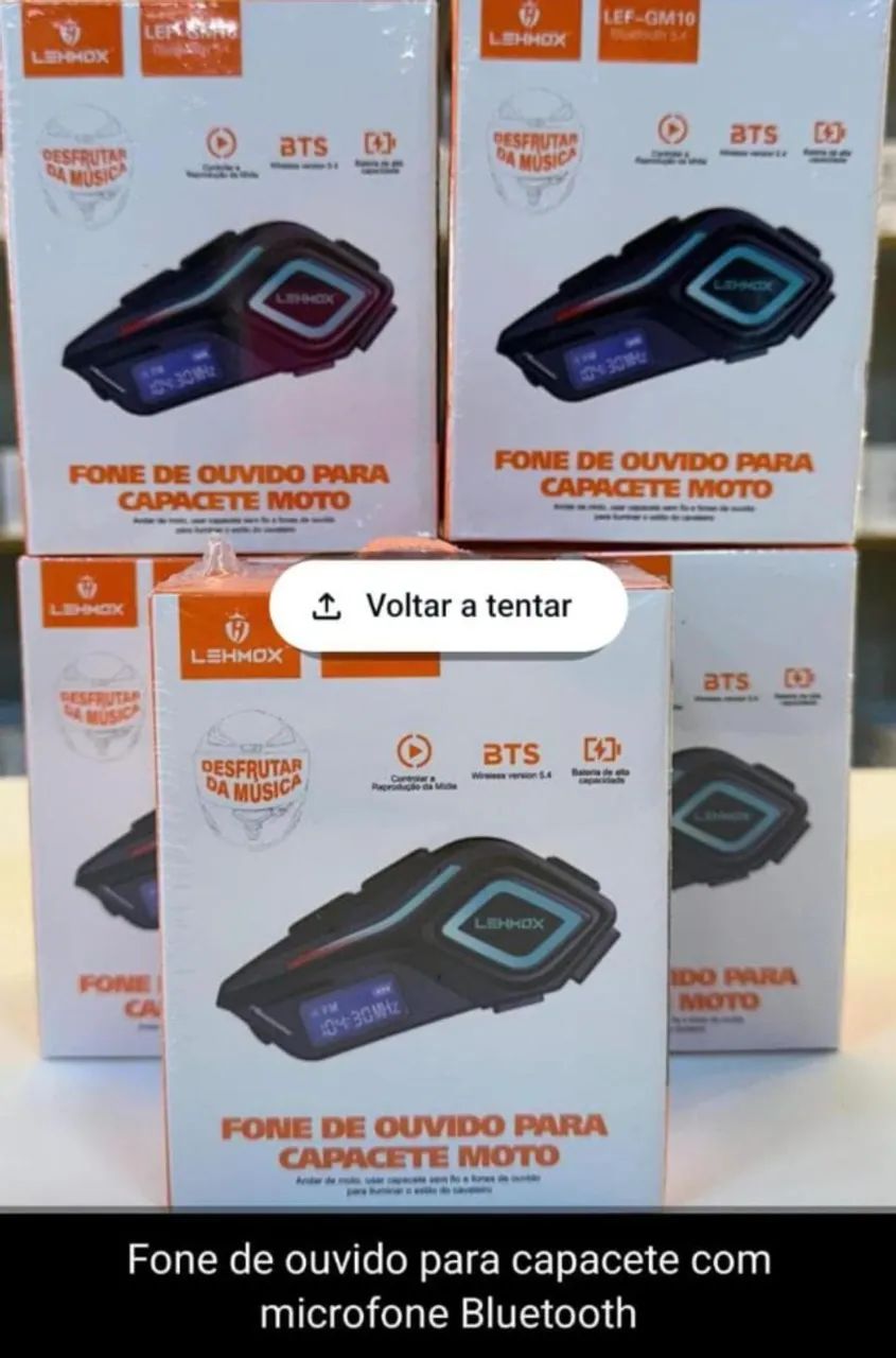 fone para capacete sem fio  - Foto 2