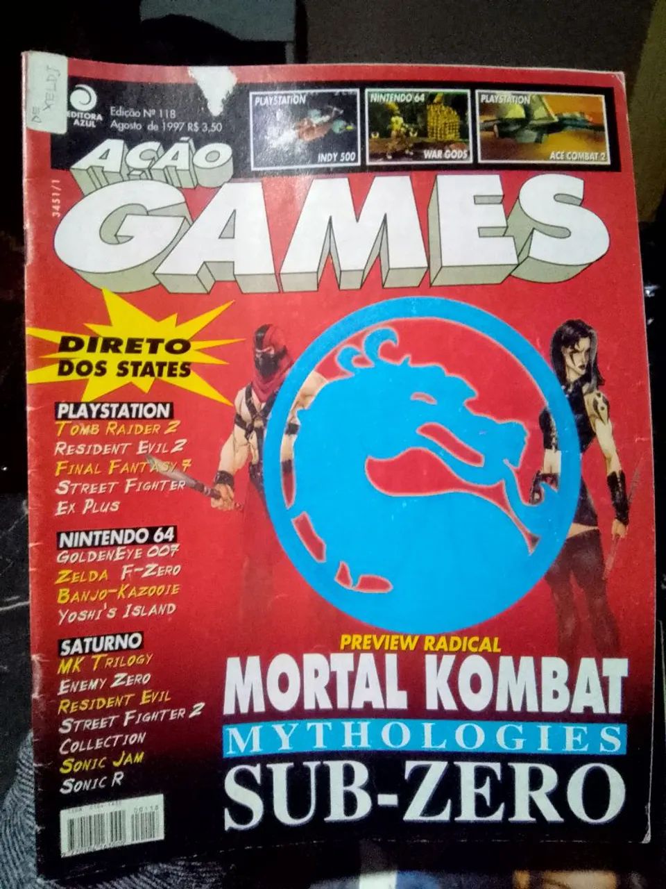 Lote coleçao de 6 revistas vídeo game e cinema antigas. - Foto 4