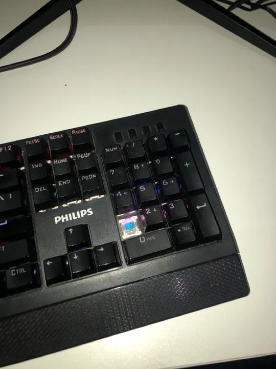 Teclado Mecânico Switch Blue Philips Spk8403 - Foto 3