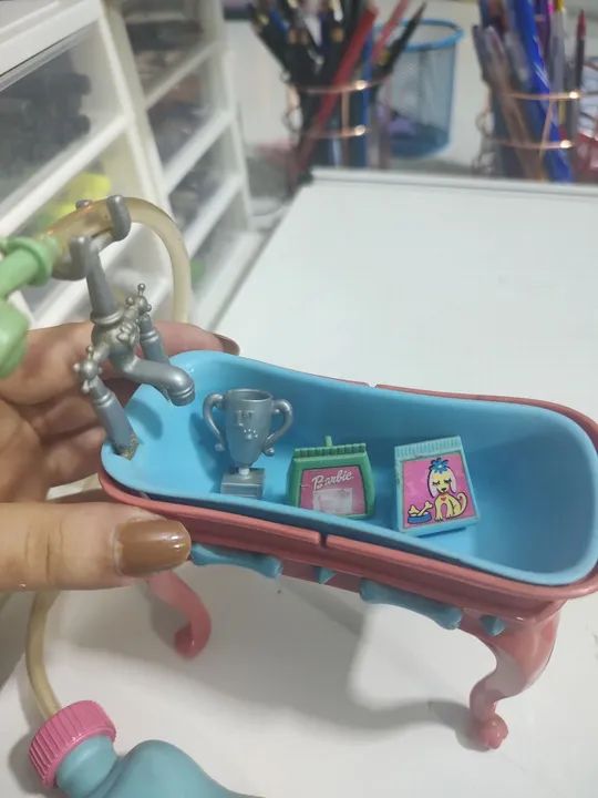 Banheira Para Cães Barbie - Pet shop original 