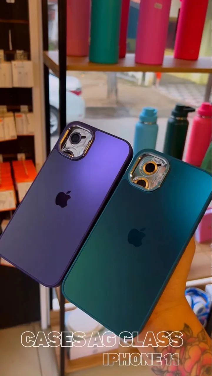 Capas de vidro temperado para iPhone 11 - AG Glass