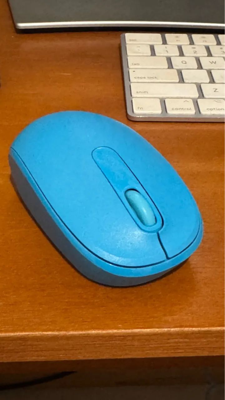 Microsoft 1850 Mouse sem Fio Móvel Usb, Azul (Ciano), 10 x 5.8 cm