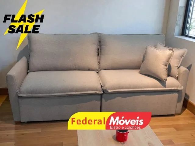Sofá Cama 2,20m Linho SUPER OFERTA (NOS CHAME NO WHATSAPP)