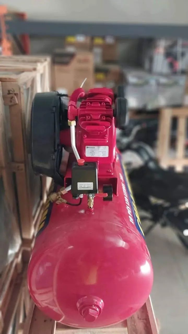 Compressor de ar 110 Litros 10Pcm 140 libras motor web 2hp Chiaperini Red (Nova) - Foto 4