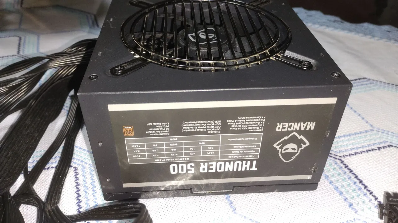 Fonte Mancer Thunder 500W 80 Plus Bronze