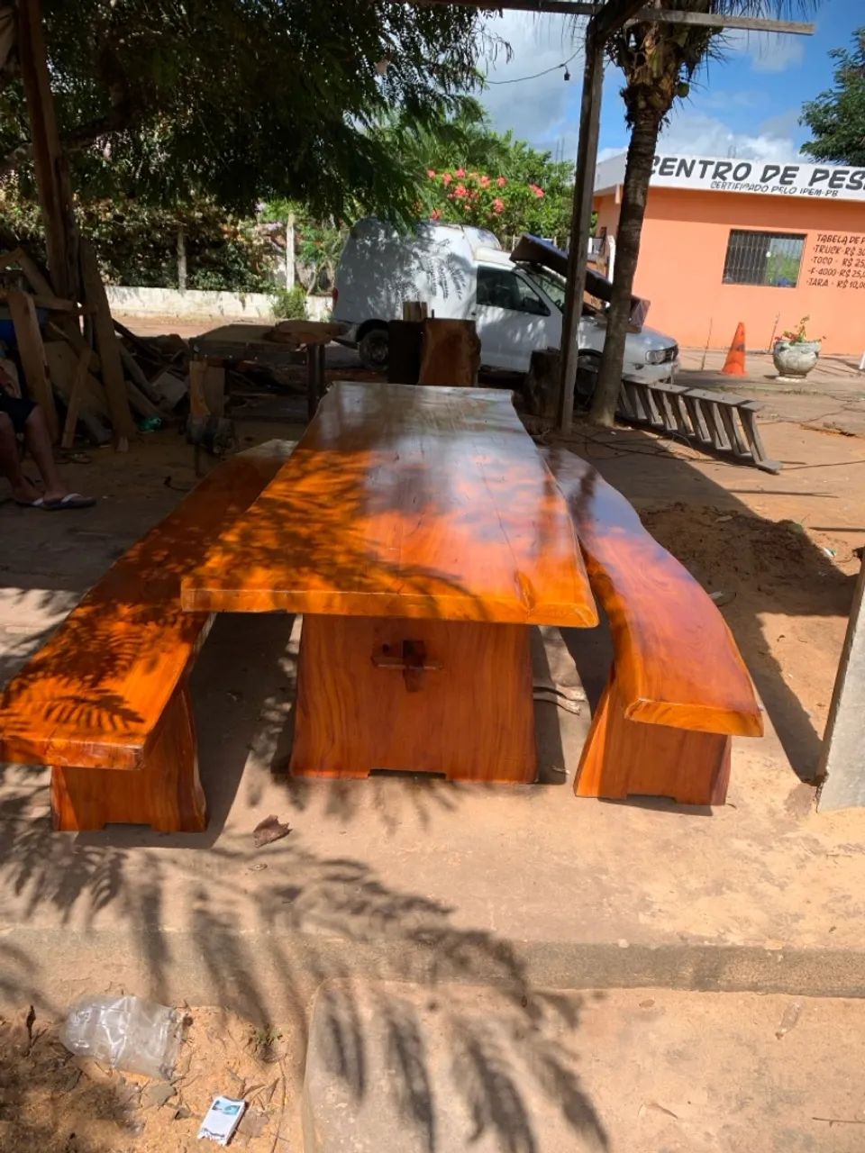 Mesa rústica de 3,00 por 0.90 de largura  - Foto 4