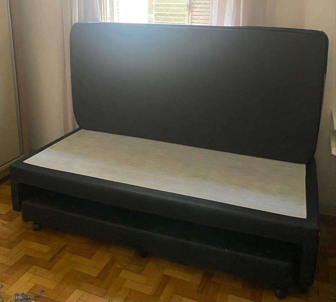 CAMA BOX SOLTEIRO COM AUXILIAR + COLCHÃO  - Foto 3