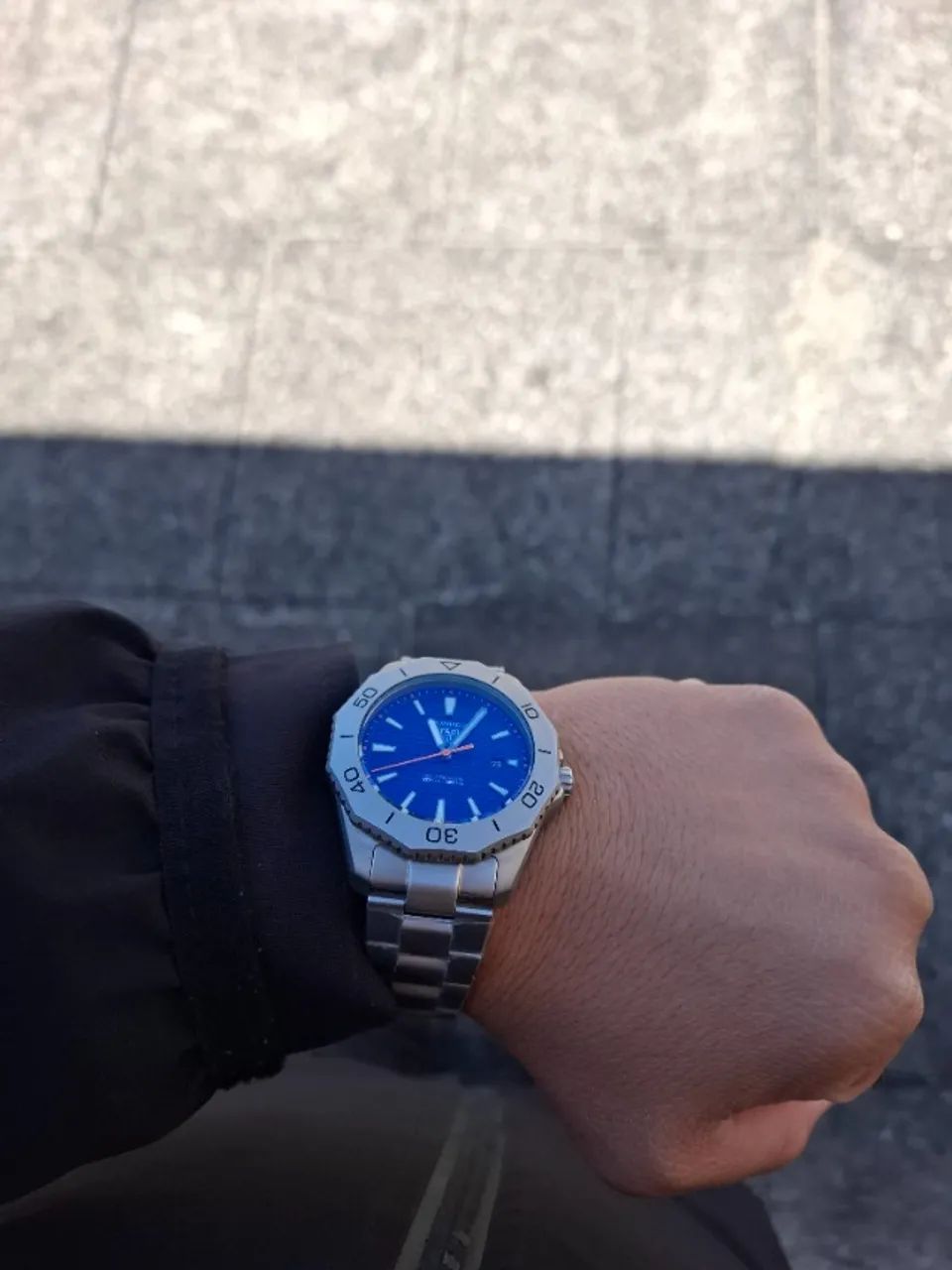 Relógio TAG HEUER AQUARECER FUNDO AZUL AUTOMÁTIC - Foto 4
