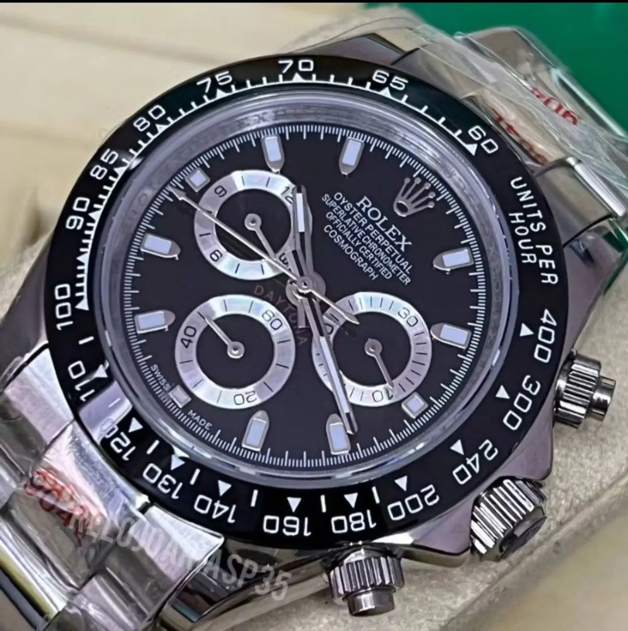 Rolex Daytona Black Dial - linha Premium AAA+Suíço - Foto 4