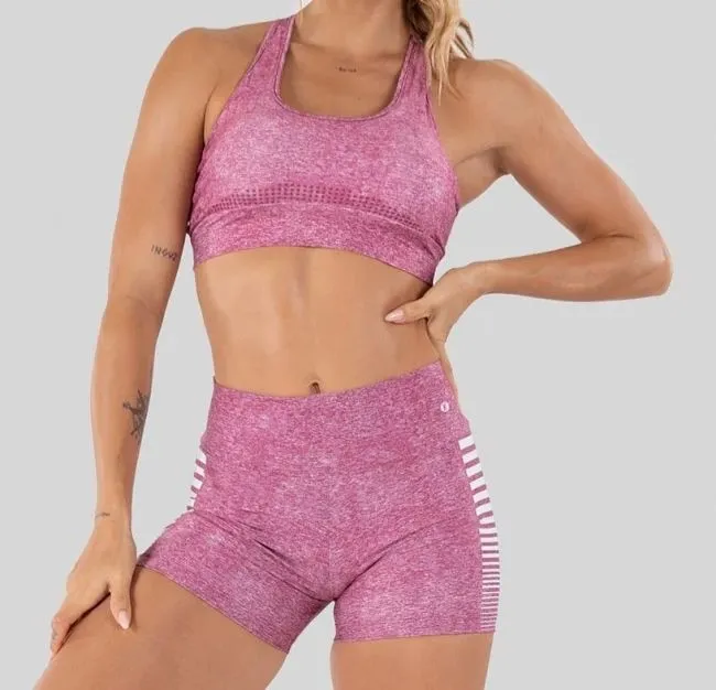 Conjunto Fitness Rosado - Short e Top