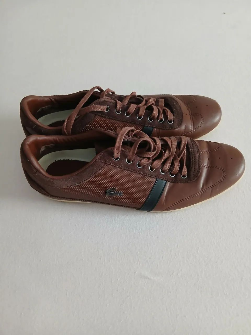 Tênis lacoste original marrom couro N40 - Foto 3