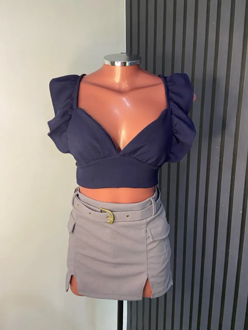 Cropped + short saia com 10% de desconto?