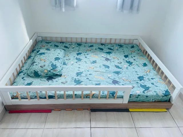 Cama  montessoriana casal infantil 